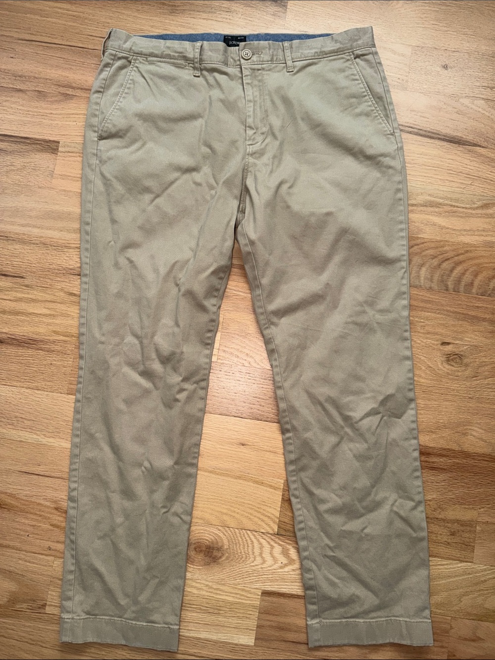 J. Crew Men's Khaki Chino Pants "770 STRAIGHT" waist 34" x length 30"